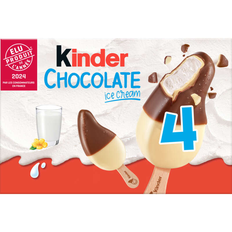 Kinder chocolat au lait ice cream x4 - 152g Kinder chocolat au lait ice cream x4 - 152g
