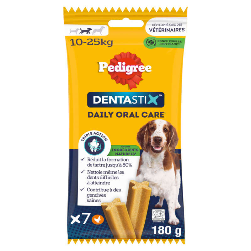 Pedigree Dentastix Bâtonnets pour chien moyen 180g Pedigree Dentastix Bâtonnets pour chien moyen 180g