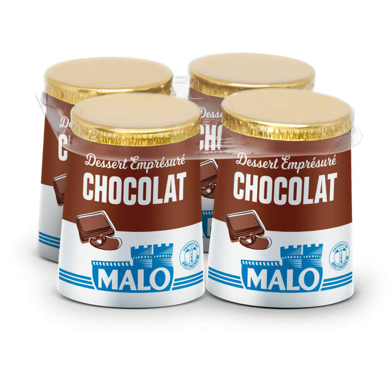 Malo L'emprésuré Chocolat 4x125g Malo L'emprésuré Chocolat 4x125g
