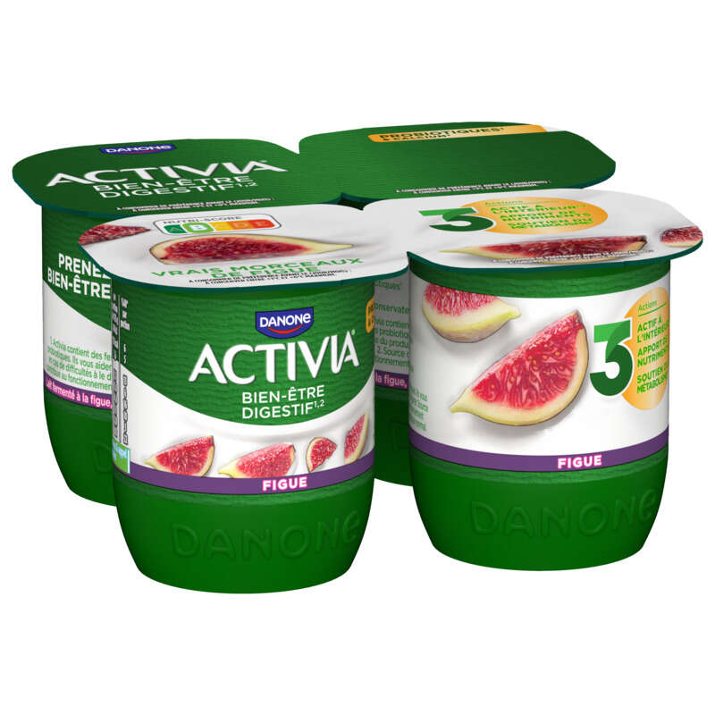 Activia Yaourt aux fruits figue bifidus 4x125g Activia Yaourt aux fruits figue bifidus 4x125g