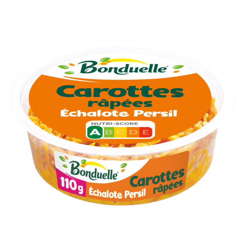 Bonduelle Salade carottes râpées échalote 110g Bonduelle Salade carottes râpées échalote 110g