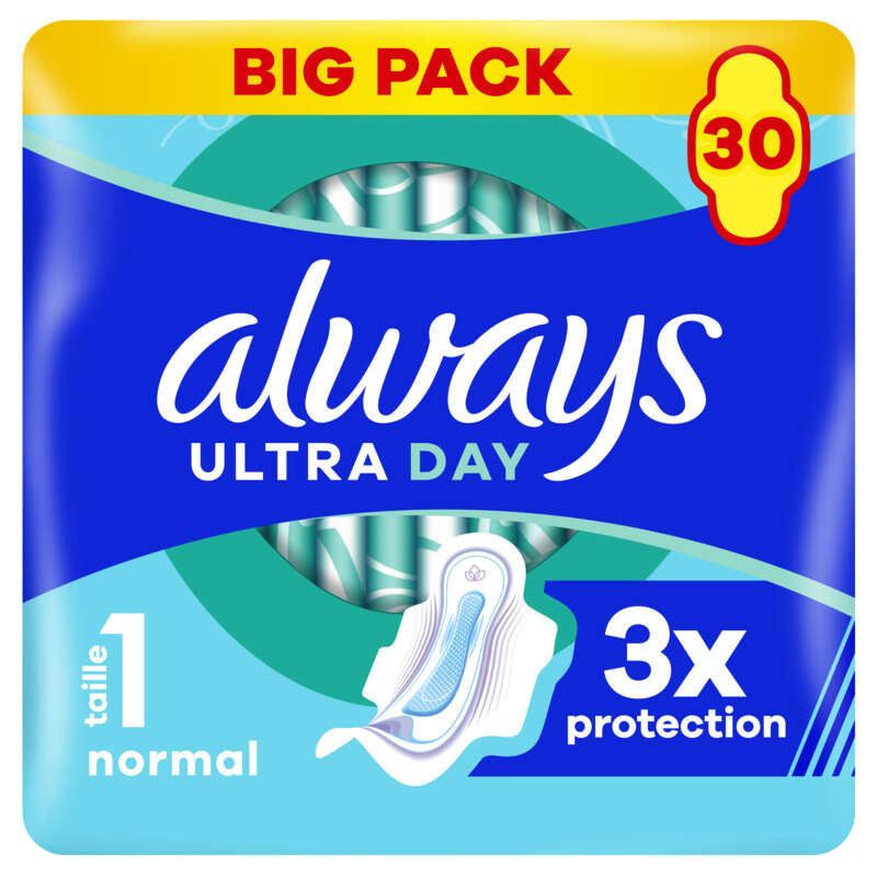 Always ultra serviettes normal taille 1 ailettes x30 serviettes Always ultra serviettes normal taille 1 ailettes x30 serviettes