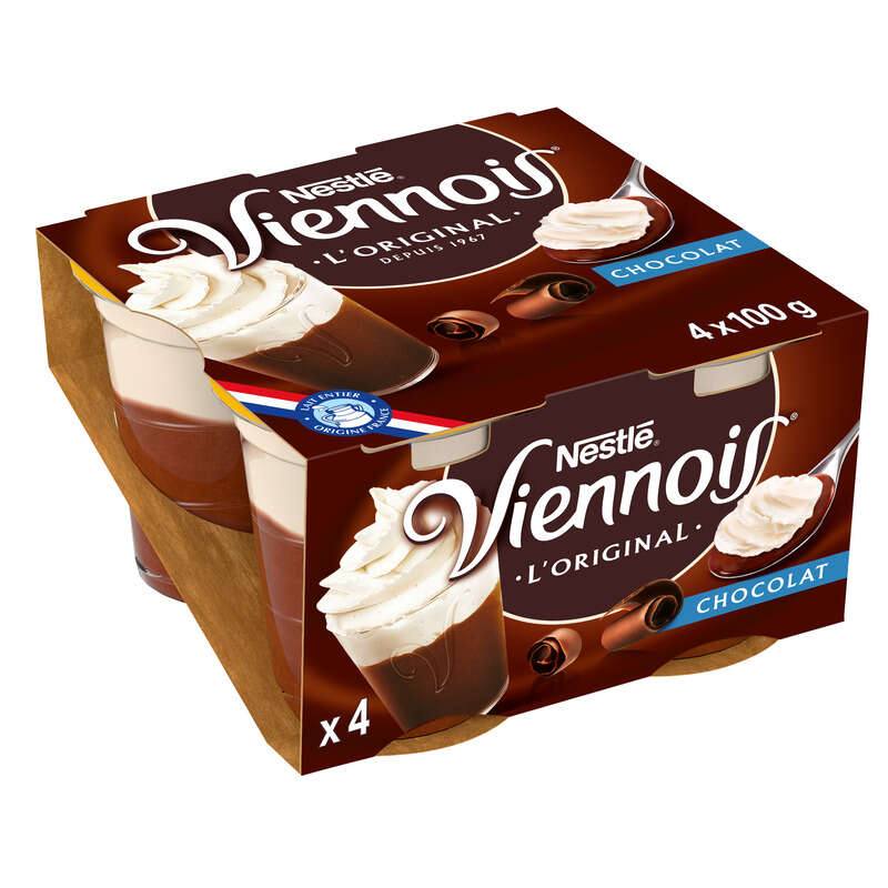 Viennois Liégeois chocolat 4x100g Viennois Liégeois chocolat 4x100g