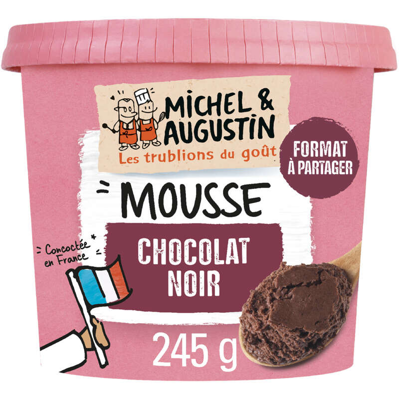 Michel & Augustin L'incroyable Mousse Au Chocolat Noir 245g Michel & Augustin L'incroyable Mousse Au Chocolat Noir 245g
