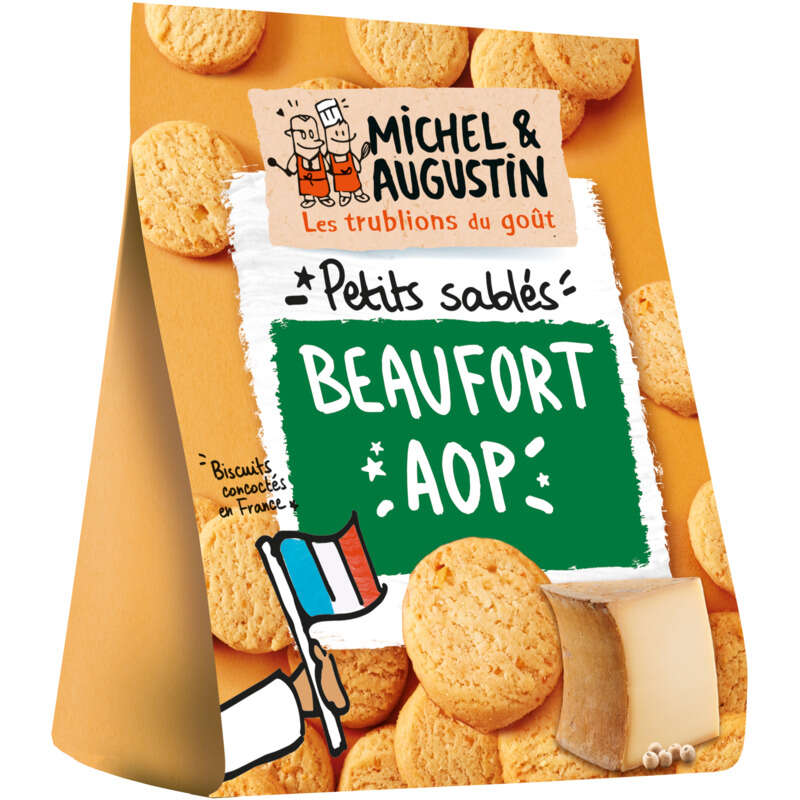 Michel & Augustin Sablés apéritif Beaufort AOP 100g Michel & Augustin Sablés apéritif Beaufort AOP 100g