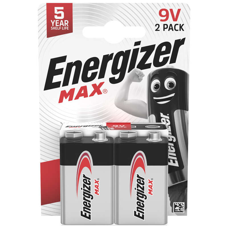 2 Piles Energizer Max 9V 2 Piles Energizer Max 9V