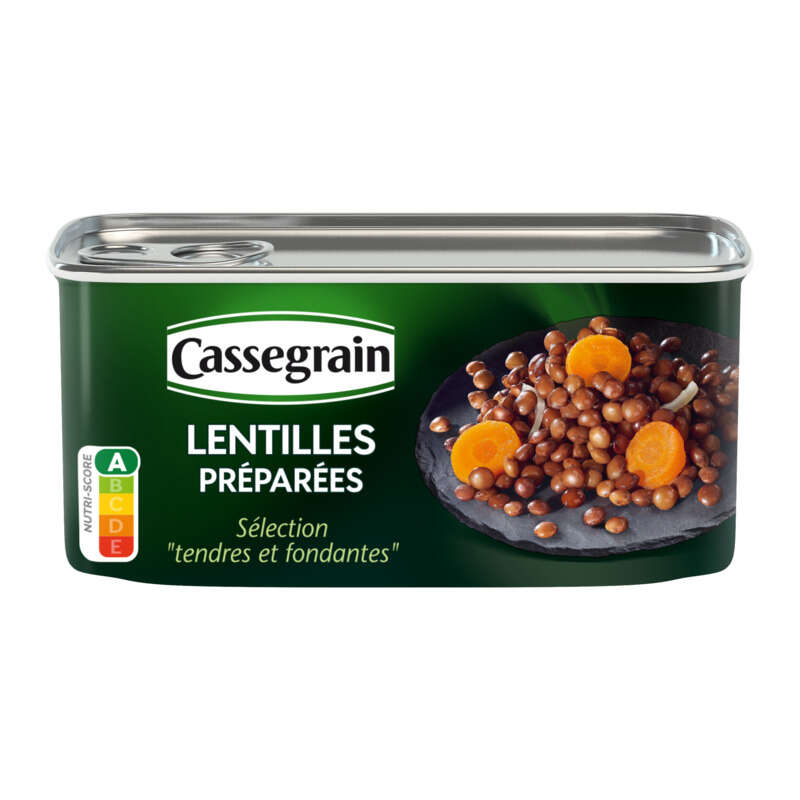 Cassegrain Lentilles Cuisinées Aux Oignons & Carottes 130g Cassegrain Lentilles Cuisinées Aux Oignons & Carottes 130g