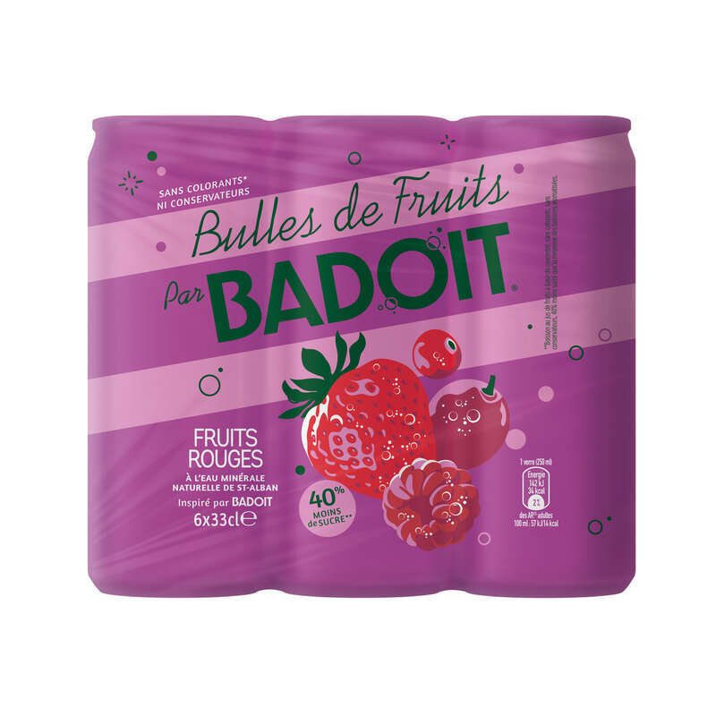 Badoit fruits Rouges 6x33cl Badoit fruits Rouges 6x33cl