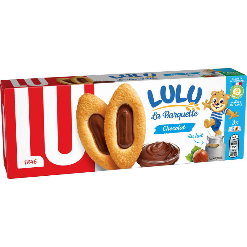 Lu Lulu La Barquette Biscuits Chocolat 120g Lu Lulu La Barquette Biscuits Chocolat 120g