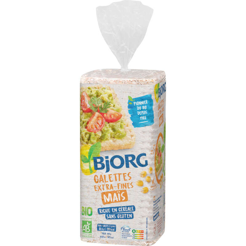 Bjorg Galettes Maïs Bio Sans Gluten 130g