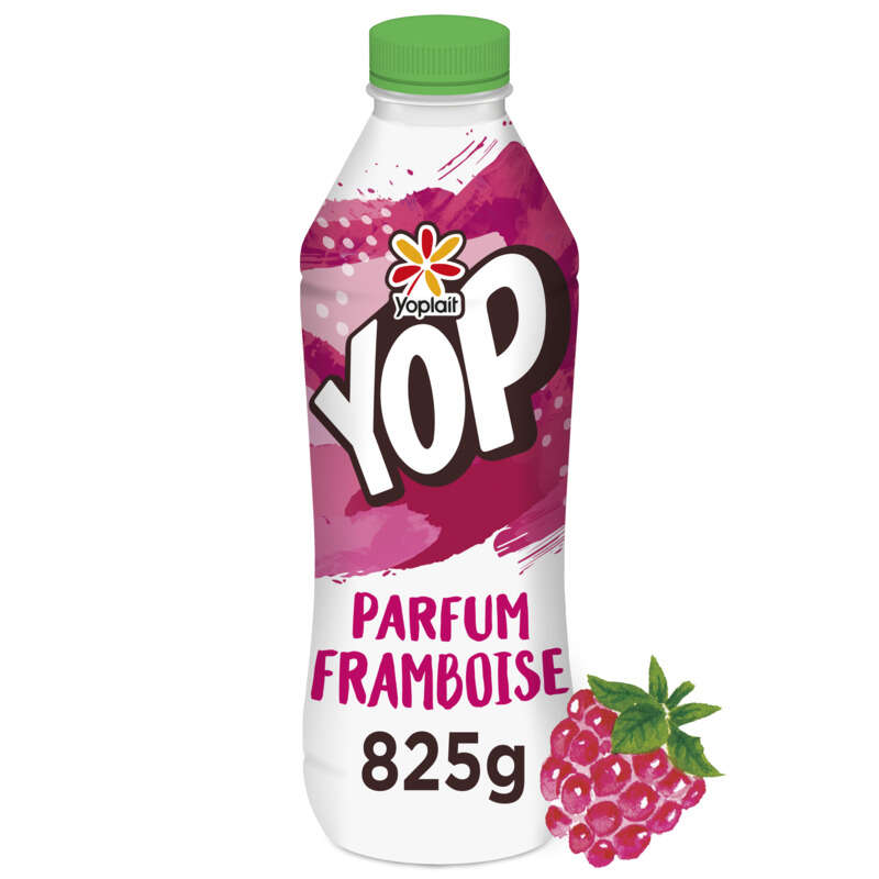 Yoplait Yop Yaourt à Boire Parfum Framboise Bouteille 825g Yoplait Yop Yaourt à Boire Parfum Framboise Bouteille 825g