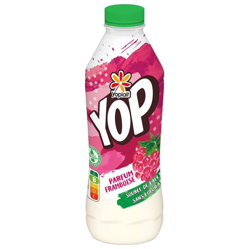 Yoplait Yop Yaourt à Boire Parfum Framboise Bouteille 825g