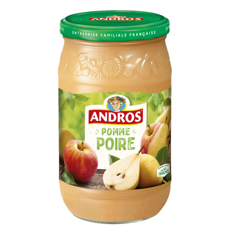 Andros Dessert De Pommes Et Poires Le Pot De 750g Andros Dessert De Pommes Et Poires Le Pot De 750g
