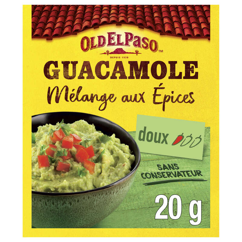 Old El Paso Mélange aux Epices pour Guacamole 20g Old El Paso Mélange aux Epices pour Guacamole 20g