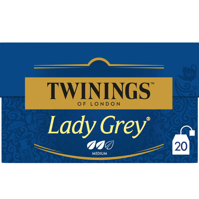 Twinings Thé Lady Grey Goût Russe en Sachets x20 - 40g Twinings Thé Lady Grey Goût Russe en Sachets x20 - 40g