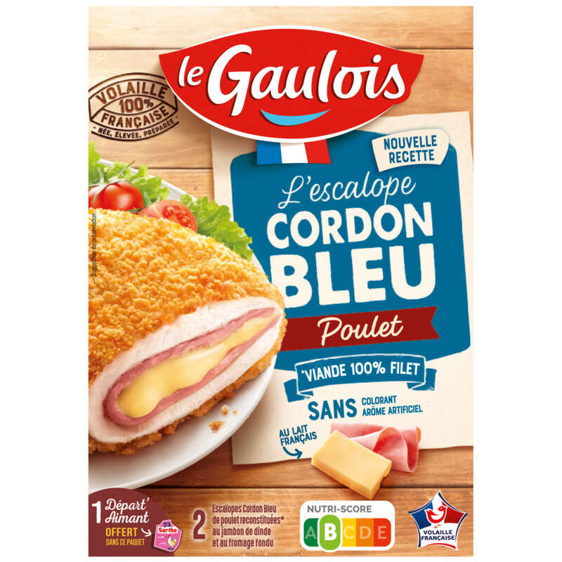 Le Gaulois Cordons Bleus Poulet x2 200g Le Gaulois Cordons Bleus Poulet x2 200g