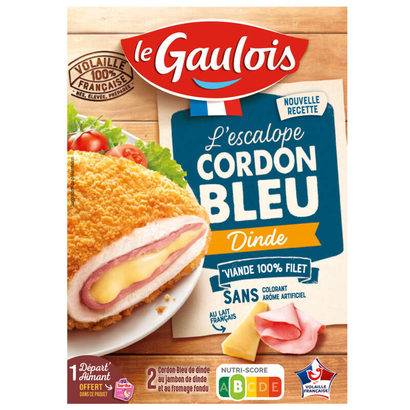 Le Gaulois Cordon Bleu De Dinde x2 200g Le Gaulois Cordon Bleu De Dinde x2 200g