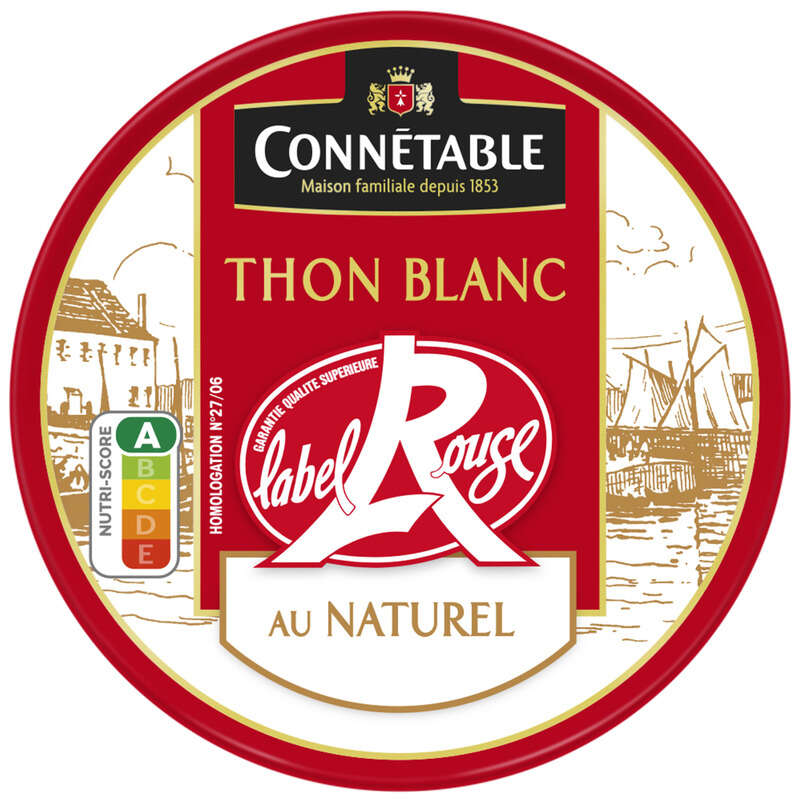 Connétable Thon Blanc Au Naturel 120g Connétable Thon Blanc Au Naturel 120g