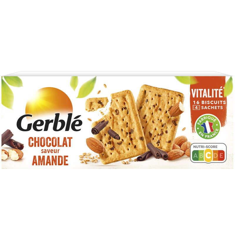 Gerblé Biscuit chocolat amande 200g Gerblé Biscuit chocolat amande 200g