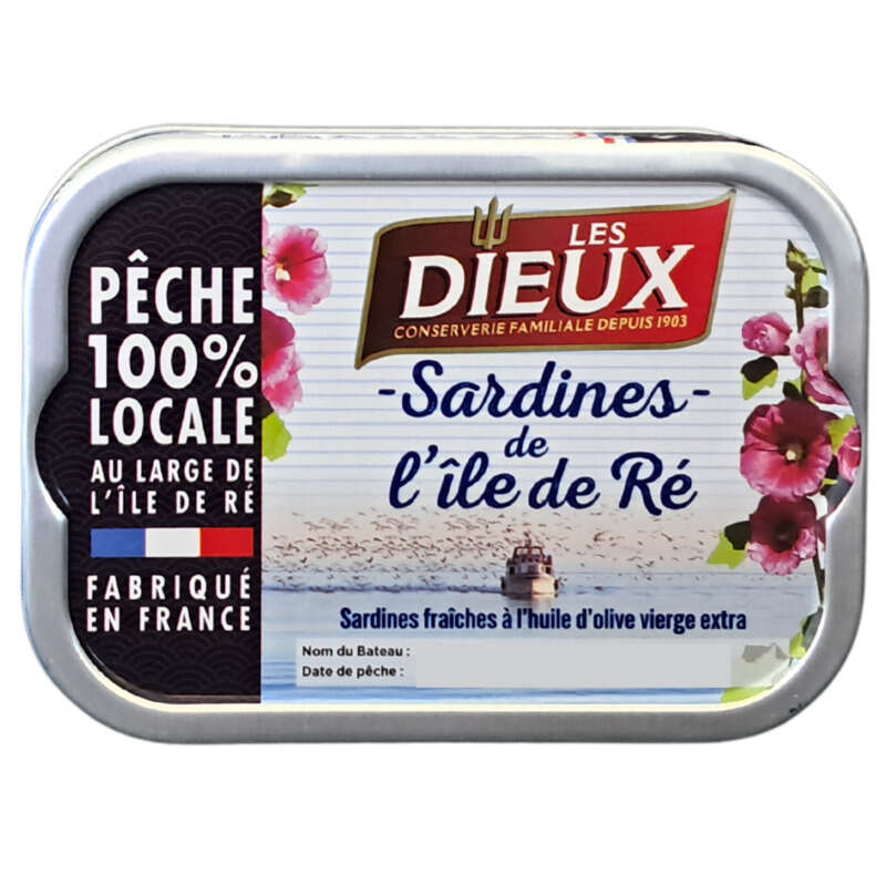 Le Trésor Des Dieux Sardines De L'Ile De Ré À L'Huile D'Olive 80,5G Le Trésor Des Dieux Sardines De L'Ile De Ré À L'Huile D'Olive 80,5G