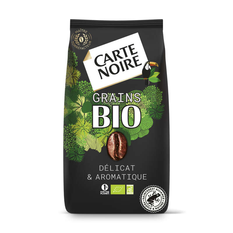 Carte Noire Bio Café Grains Pur Arabica 1kg Carte Noire Bio Café Grains Pur Arabica 1kg