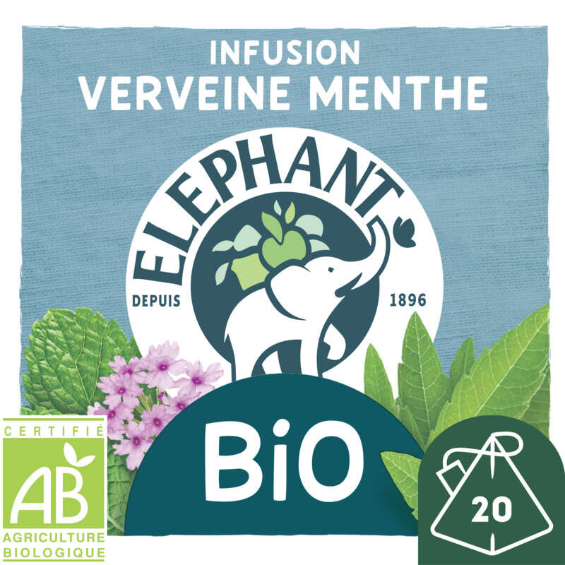 Elephant Infusion Bio Verveine Menthe x20