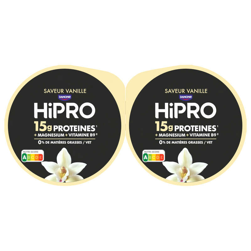 Hipro Yaourt Vanille 15g Protéines 2x160g