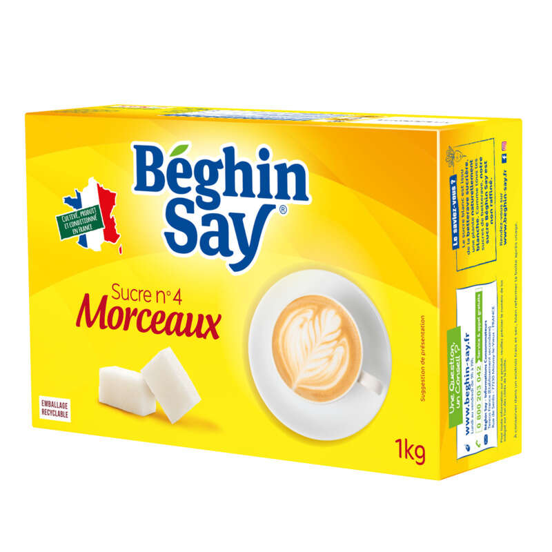 Béghin Say Sucre N°4 En Morceaux 1Kg