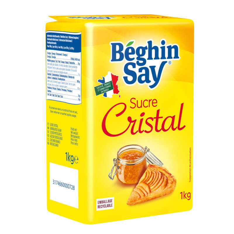 Beghin Say Sucre Cristal En Poudre 1kg Beghin Say Sucre Cristal En Poudre 1kg