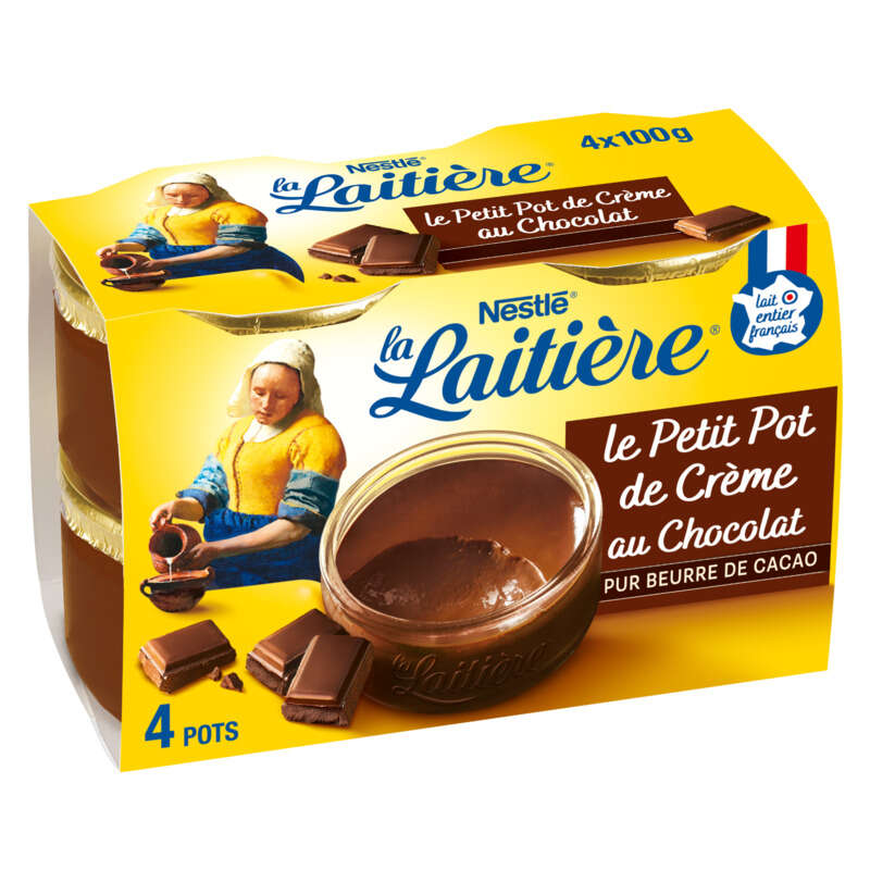 La Laitière Crème Dessert chocolat 4x100g La Laitière Crème Dessert chocolat 4x100g