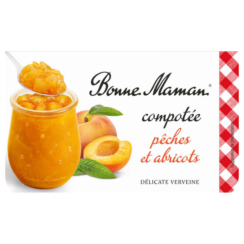 Bonne Maman Compotée Pêches & Abricots 2x130g