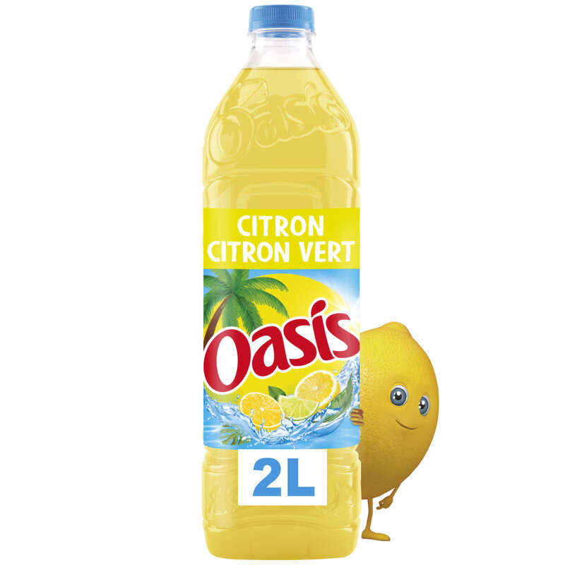 Oasis Citron & Citron vert 2L Oasis Citron & Citron vert 2L