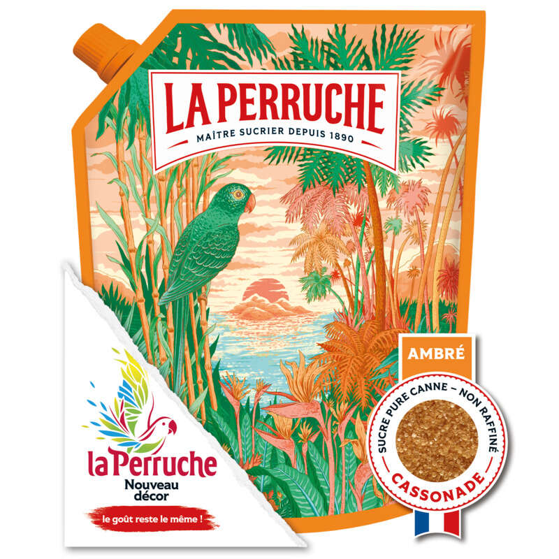La Perruche sucre roux de canne le paquet de 750g La Perruche sucre roux de canne le paquet de 750g