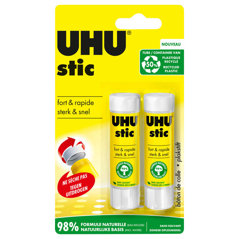 UHU 2 Bâtons De Colle Stic De 8,2g UHU 2 Bâtons De Colle Stic De 8,2g