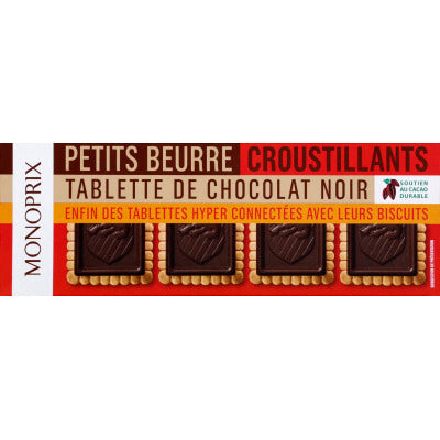 Monoprix Petits Beurre Tablette de Chocolat Noir 150g Monoprix Petits Beurre Tablette de Chocolat Noir 150g