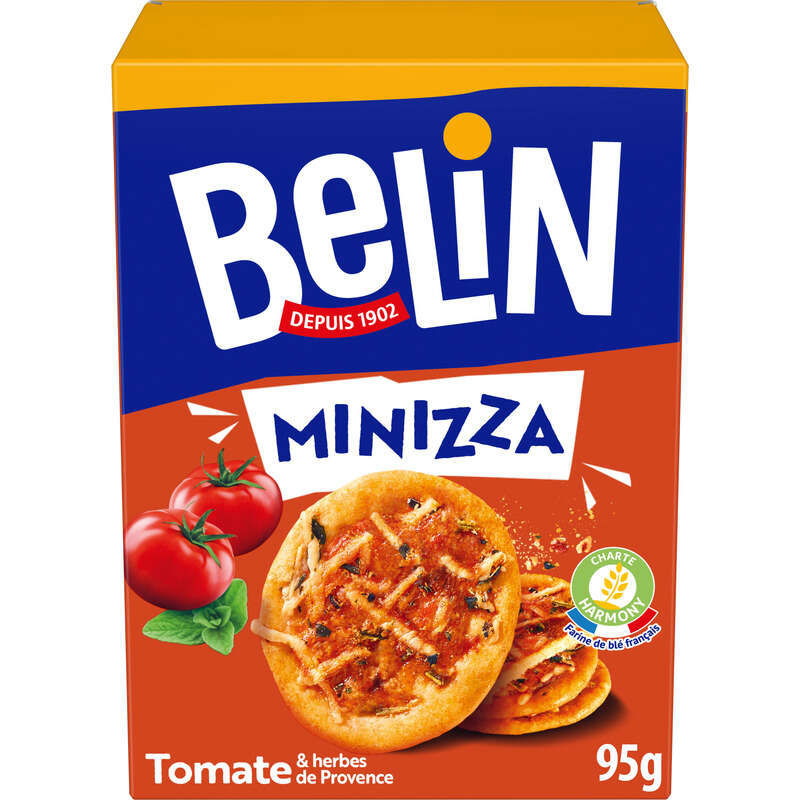 Belin Crackers Minizza Tomate 95g Belin Crackers Minizza Tomate 95g