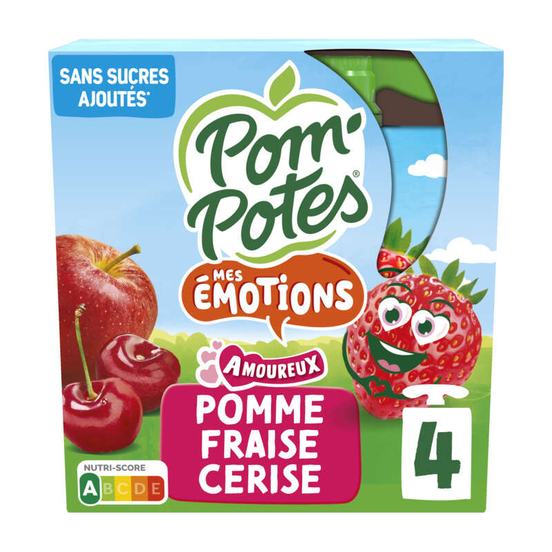 Materne Pom Potes Pomme Fraise Cerise 4x90g Materne Pom Potes Pomme Fraise Cerise 4x90g