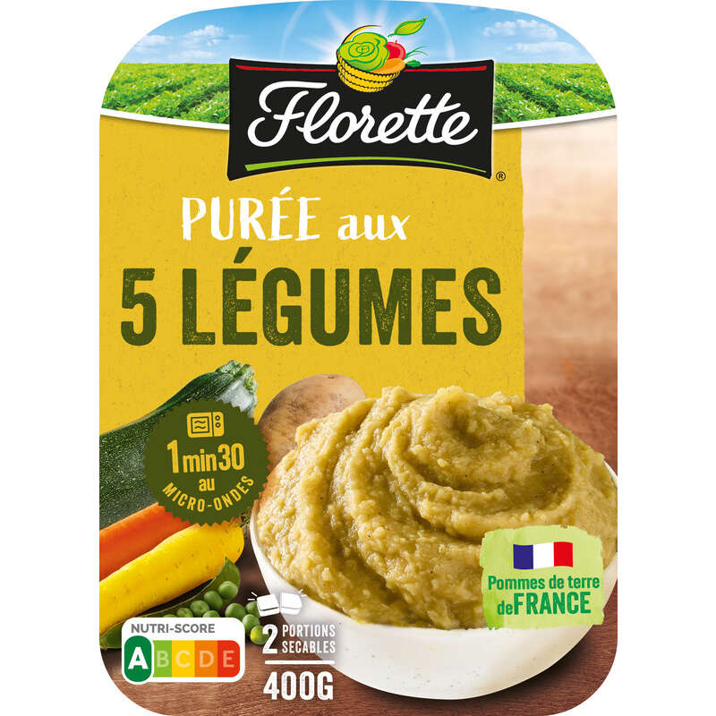 Florette Purée de 5 légumes 2x200g Florette Purée de 5 légumes 2x200g