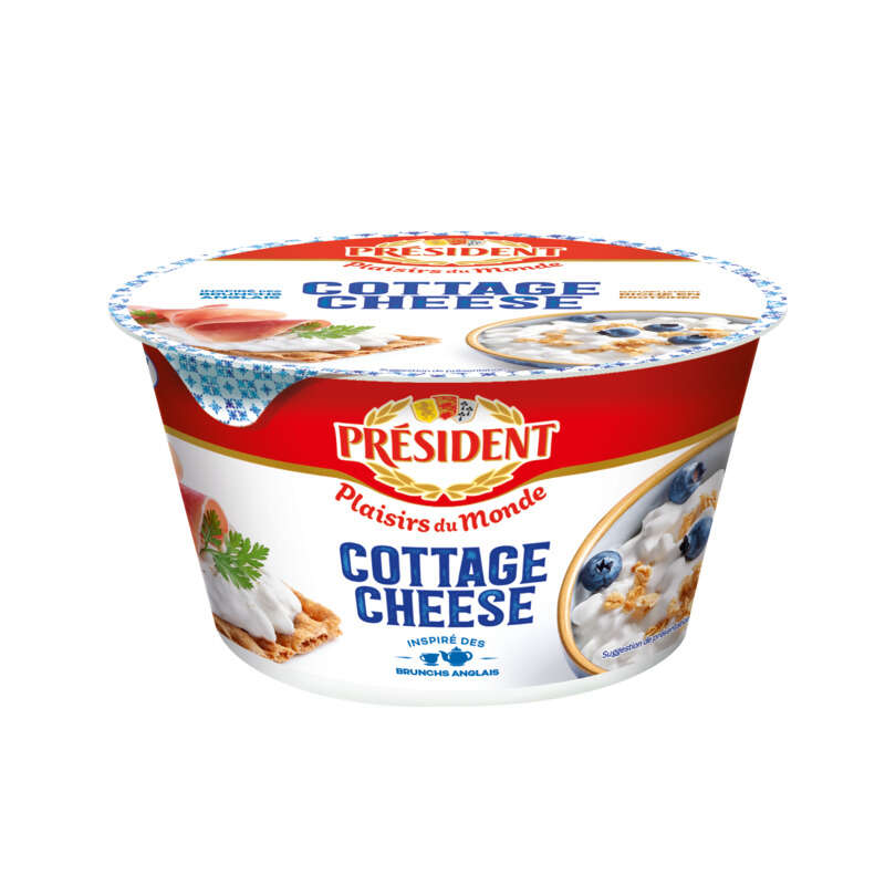 Président Plaisirs du Monde Cottage Cheese 180g Président Plaisirs du Monde Cottage Cheese 180g