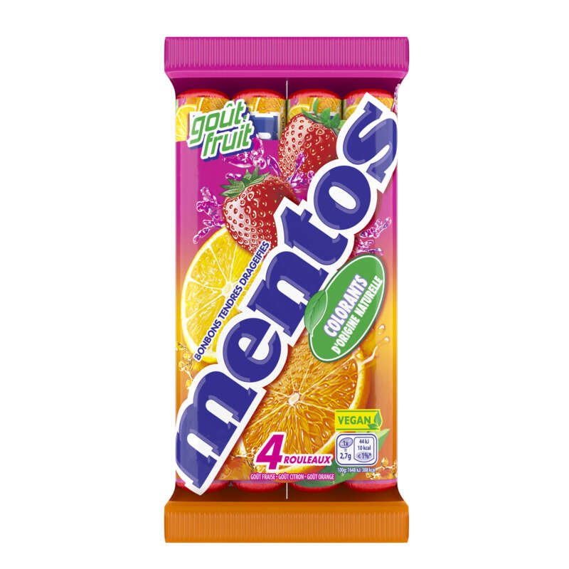 Mentos Chewy Dragées Au Fruits 152g Mentos Chewy Dragées Au Fruits 152g