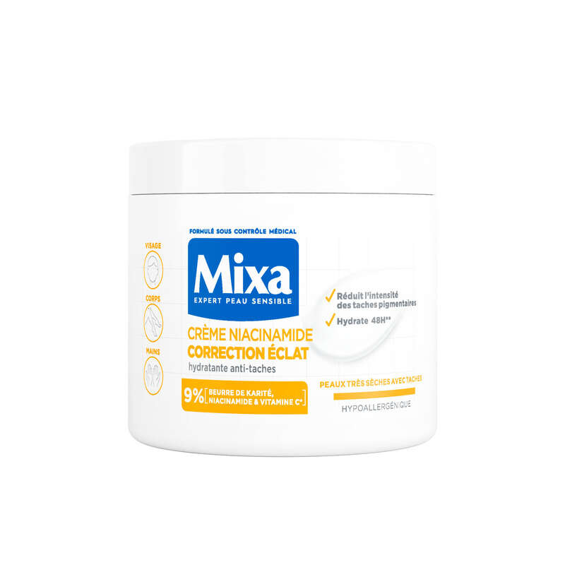 Mixa Crème Niacinamide correction éclat 400ml Mixa Crème Niacinamide correction éclat 400ml