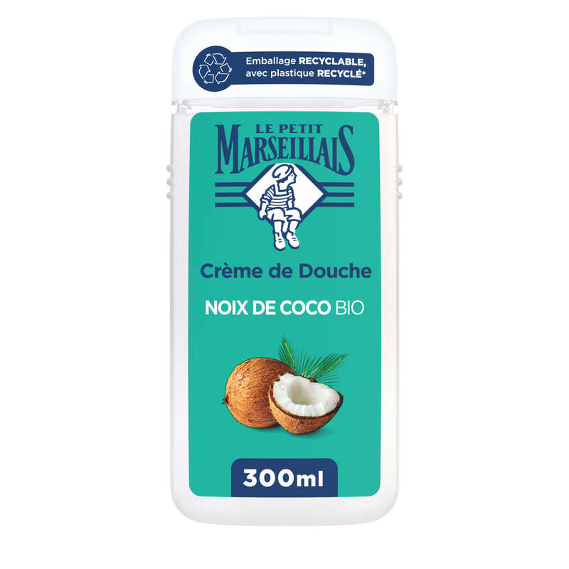 Le Petit Marseillais Crème de Douche Extra douce Noix de coco Bio 300ml Le Petit Marseillais Crème de Douche Extra douce Noix de coco Bio 300ml