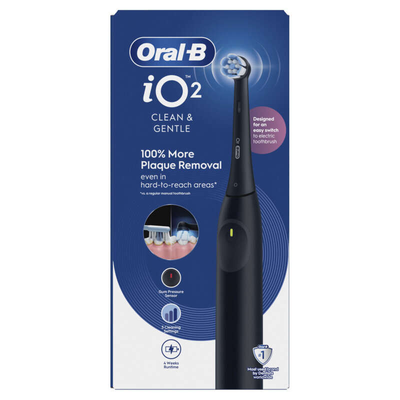 Oral-B iO2 Brosse À Dents Électrique Noire Oral-B iO2 Brosse À Dents Électrique Noire