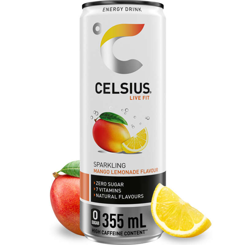 Celsius Boisson énergisante Mangue citron core sleek 35.5cl Celsius Boisson énergisante Mangue citron core sleek 35.5cl
