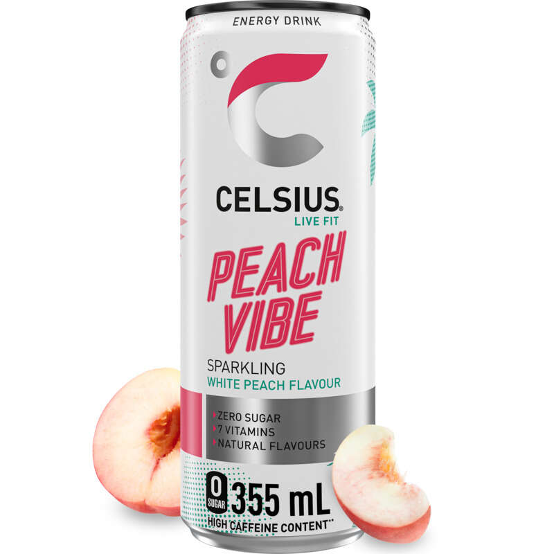 Celsius Peach Vibe Sleek 35,5cl Celsius Peach Vibe Sleek 35,5cl