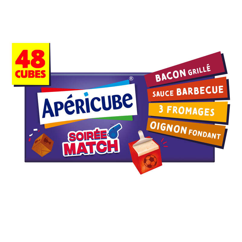 Apéricube soirée match x48 cubes 250g Apéricube soirée match x48 cubes 250g