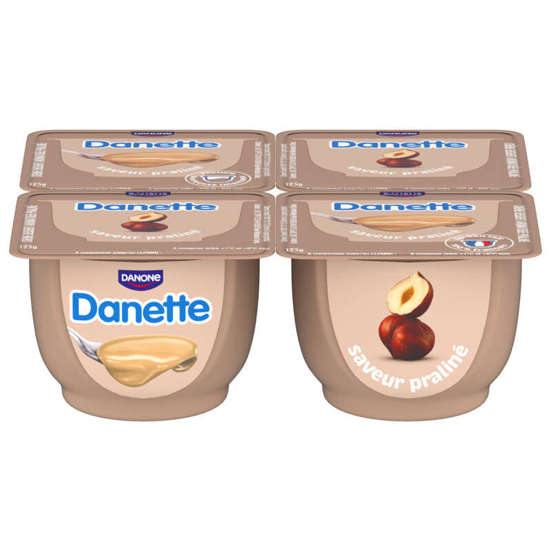 Danette Saveur Praliné 4x125g Danette Saveur Praliné 4x125g