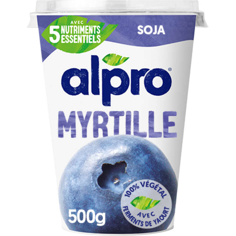 Alpro Yaourt Soja myrtille 500g Alpro Yaourt Soja myrtille 500g