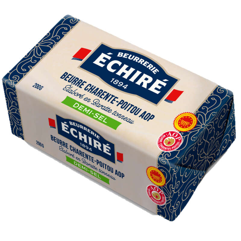 Echiré Beurre Charente-Poitou Demi-Sel AOP 200g Echiré Beurre Charente-Poitou Demi-Sel AOP 200g