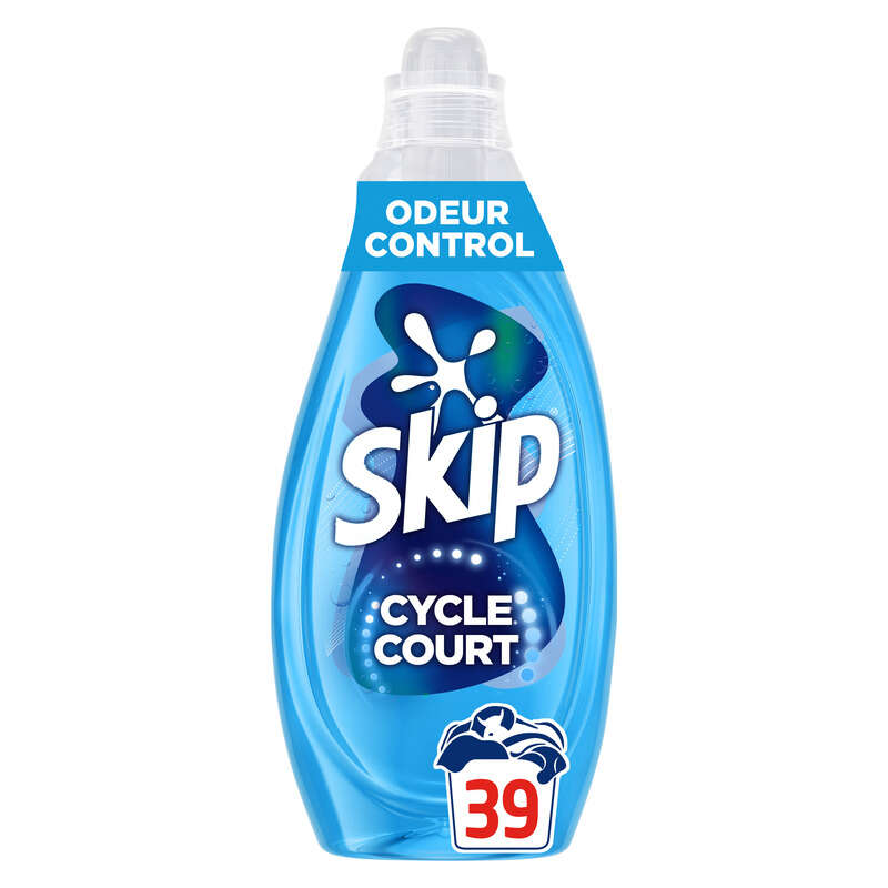 Skip Lessive liquide Mon cycle court parfait Odeur control x39 Skip Lessive liquide Mon cycle court parfait Odeur control x39